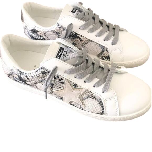 FINAL PRICE! Vintage Havana Bianca Snake Size 11.5 Snake Star Logo Shoes NEW - Picture 4 of 12